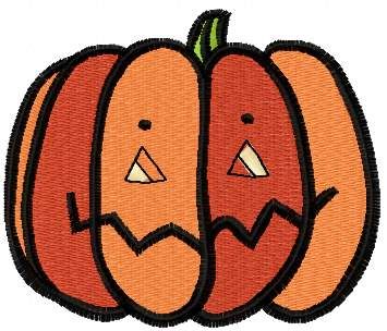 Halloween pumpkin free embroidery design