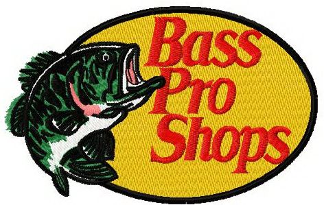 Bass Pro Shops logo machine embroidery design
