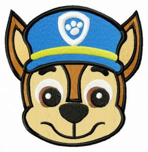 Chase muzzle embroidery design