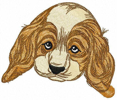 Guilty puppy machine embroidery design