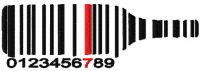Bottle barcode free machine embroidery design