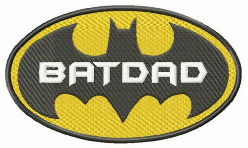 BatDad machine embroidery design
