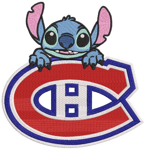 Stitch Montréal Canadiens logo embroidery design