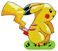 Pikachu 8 embroidery design