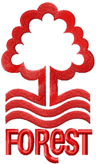 Nottingham forest football club logo machine embroidery design