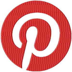 Pinterest Logo embroidery design