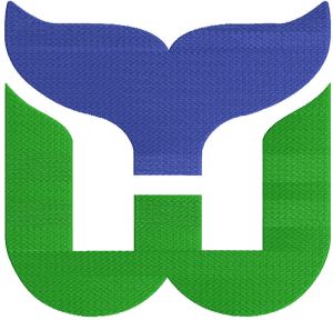 Hartford Whalers logo embroidery design