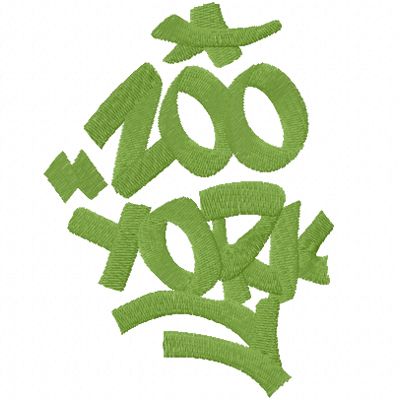 Zoo York machine embroidery design