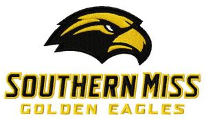 Southern Miss Golden Eagles logo embroidery design