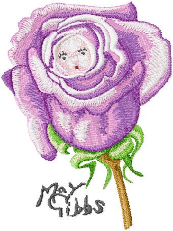 Flower Baby machine embroidery design