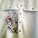 Cotton mens shirt with tiger water color art embroidery design