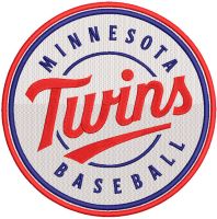 Minnesota Twins baseball logo embroidery design