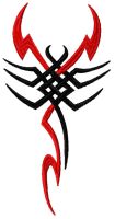 Tribal scorpion 2 embroidery design