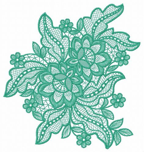 Lace flower 7 machine embroidery design