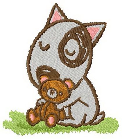 Sweet dreams with plush friend machine embroidery design