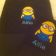 Minion on embroidered towel 