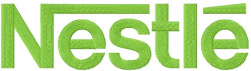 Nestle logo machine embroidery design