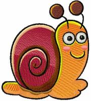 Snail free embroidery design 5