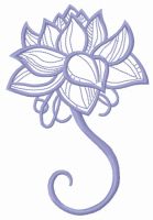 Fragile flower 11 embroidery design