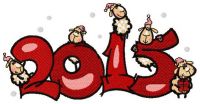 Lamb's year embroidery design