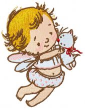 Baby cupid 6 embroidery design