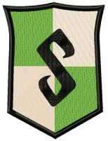 S badge embroidery design