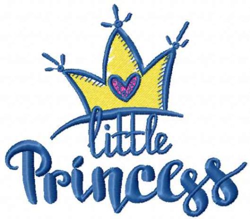 Little princess free embroidery design 2