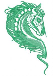 Horse heart 8 embroidery design