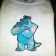 Sulley design on shirt embroidered