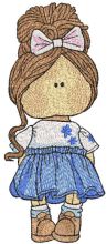 Tilda doll country style embroidery design