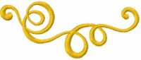 Gold decoration embroidery design
