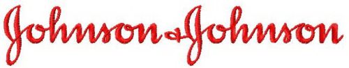 Johnson & Johnson logo machine embroidery design