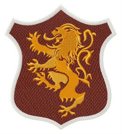 Lannister shield machine embroidery design