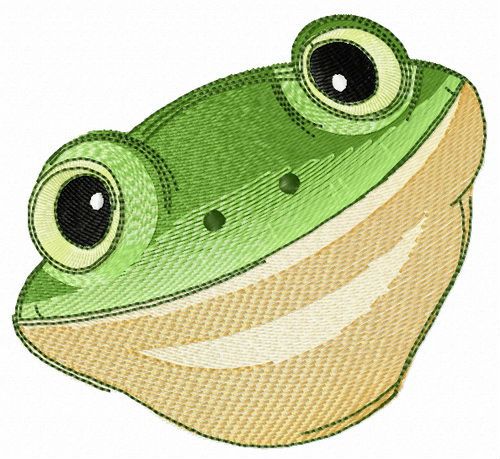 Tyler's tree frog machine embroidery design