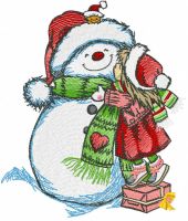 My snowman is the best embroidery design