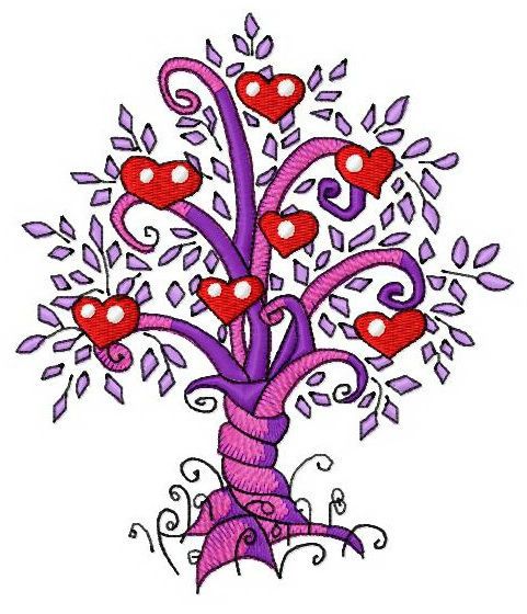 Magic tree 4 machine embroidery design