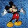 Mickey Mouse Welcome embroidery design on towel