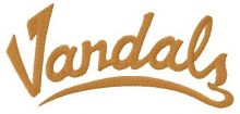 Idaho Vandals logo 3 embroidery design