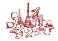 Paris 3 embroidery design