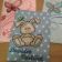 Cute bunny toy design on cover embroidered