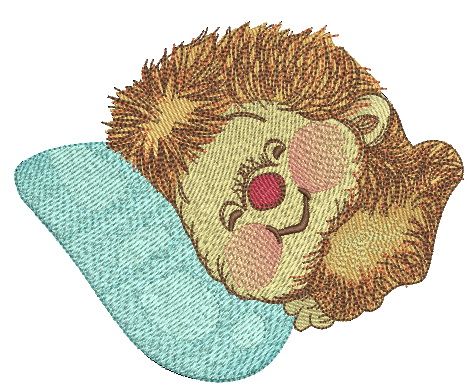 Sweet hedgehog's dreams 3 machine embroidery design
