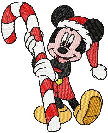Christmas Mickey Mouse 2 machine embroidery design