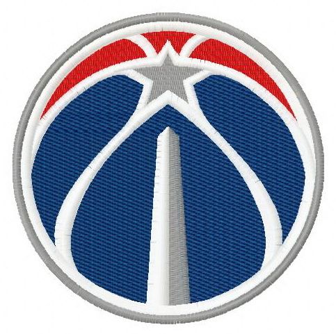 Washington Wizards logo 3 machine embroidery design