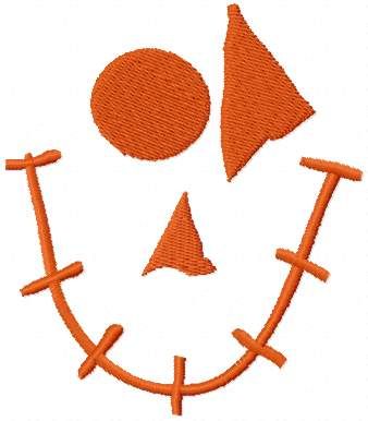 Halloween mask free embroidery design