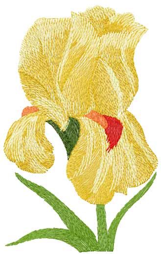 Orchids free embroidery design 11