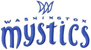 Washington Mystics embroidery design