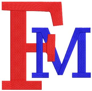 Francis Marion University logo embroidery design