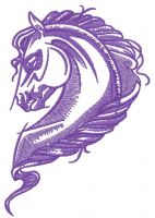 Horse heart 5 embroidery design