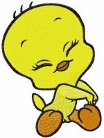 Tweety I'm Cute embroidery design