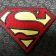 Superman Logo design embroidered